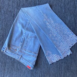 Very Vera Statement Jeans with Crystal Embellishments and Cut-out Detailing